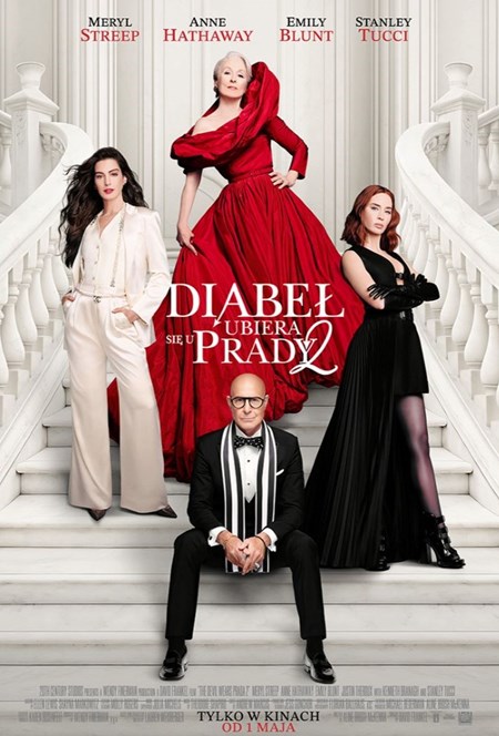 plakat filmu diabeł ubiera się u prady