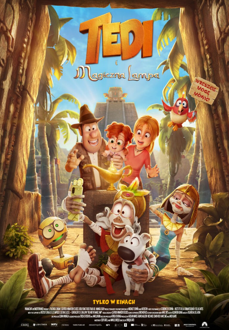 plakat filmu tedi i magiczna lampa